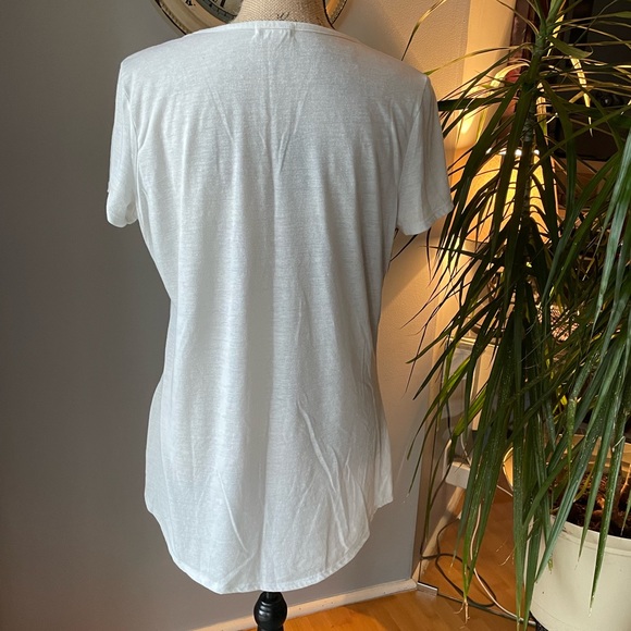 NWOT.  Cream.  No Label Shirt - Picture 2 of 2